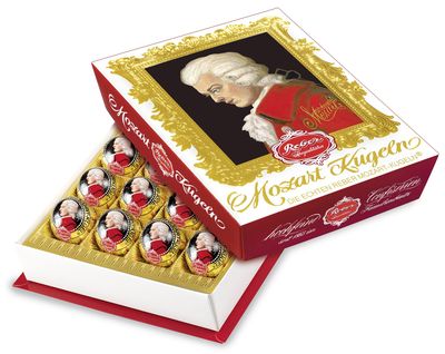 REBER Mozart Kugeln, 20-Piece Portrait Box