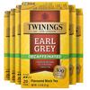 Twinings Decaffeinated Earl Grey Black Tea Individually Wrapped Bags, 20 Count (Pack of 6), Flavoured with Citrus and Bergamot, Enjoy Hot or Iced, 120 Teabags view 1
