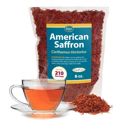 Baar Products - American Saffron Herbal Tea - Digestive Aid & Intestinal Cleansing, Helps Relieve Psoriasis, Eczema, Dermatitis - Doctor-Recommended - 6 oz