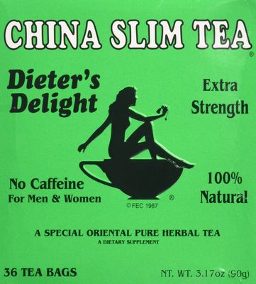Tea Pot Tea China Slim Diet, 3.17-Ounce Units (Pack of 4)