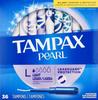 Tampax Pearl Plastic Tampons, Light Absorbency, Unscented, 36 Count (Pack of 2) (72 Total Count) (Packaging May Vary) view 2