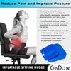 CanDo Sitting Wedge Active Seat Wobble Cushion for Posture, Back Pain, Stress Relief, Restlessness, and Anxiety - Adult Size, 14" x 14" view 3