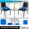CanDo Sitting Wedge Active Seat Wobble Cushion for Posture, Back Pain, Stress Relief, Restlessness, and Anxiety - Adult Size, 14" x 14" view 4
