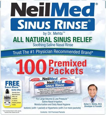 NeilMed Sinus Rinse Premixed Refill Packets 100 ct.