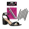 Foot Petals Strap Cushions, Stop Slipping Straps, Reduce Rubbing, Prevent Blisters, Red Marks, Better Fit, Trimmable, 8pcs, Black view 1