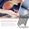 Foot Petals Strap Cushions, Stop Slipping Straps, Reduce Rubbing, Prevent Blisters, Red Marks, Better Fit, Trimmable, 8pcs, Black view 3