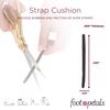 Foot Petals Strap Cushions, Stop Slipping Straps, Reduce Rubbing, Prevent Blisters, Red Marks, Better Fit, Trimmable, 8pcs, Black view 4