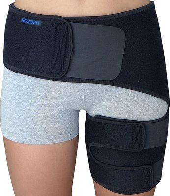 Hip Brace for Sciatica Pain Relief - Compression Wrap for Sciatic Nerve, Hamstring Pull, Hip Fler Strain, Groin Injury, Pulled Thigh - SI Belt - Sacroiliac Joint Support Stabilizer for Men, Women