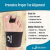 BioSkin Hammer Toe Straightener - Patented Toe Corrector for Women & Men, Corrector for Crooked or Curled Toes, Dorsal Drift, Floating Toes, Foot Pain Relief, 1 Compression Foot Wrap & 2 Toe Straps view 2