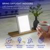 Verilux HappyLight Lucent - One-Touch Light Therapy Lamp with 10,000 Lux, UV-Free, LED Bright White Light & Detachable Stand for Boosting Mood & Improving Sleep view 2