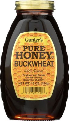 Gunter's Pure Buckwheat Honey, Buckwheat, 16 Ounce