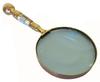Huge Victorian Style Brass & Mother-of-pearl 4" lens Magnifying Glass. Very Beautiful. view 1