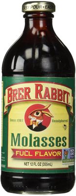 Brer Rabbit Full Flavor All Natural Unsulphured Molasses (Pack of 2) 12 oz Jars