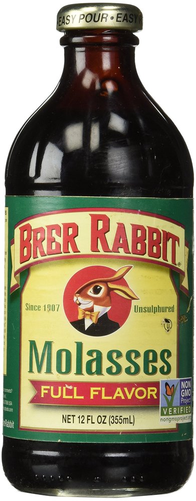 Brer Rabbit Full Flavor All Natural Unsulphured Molasses (Pack of 2) 12 oz Jars