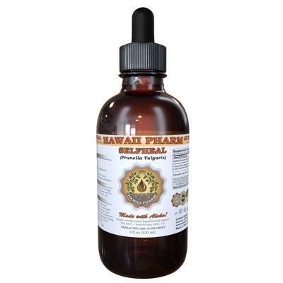 Selfheal Liquid Extract, Organic Selfheal (Prunella Vulgaris) Tincture, Herbal Supplement, Hawaii Pharm, Made in USA, 2 fl.oz