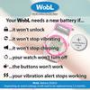WobL Vibrating 8-Alarm & Repeating Countdown Timer Watch for Medication/Sports/Meetings/Potty Reminders, Purple view 4
