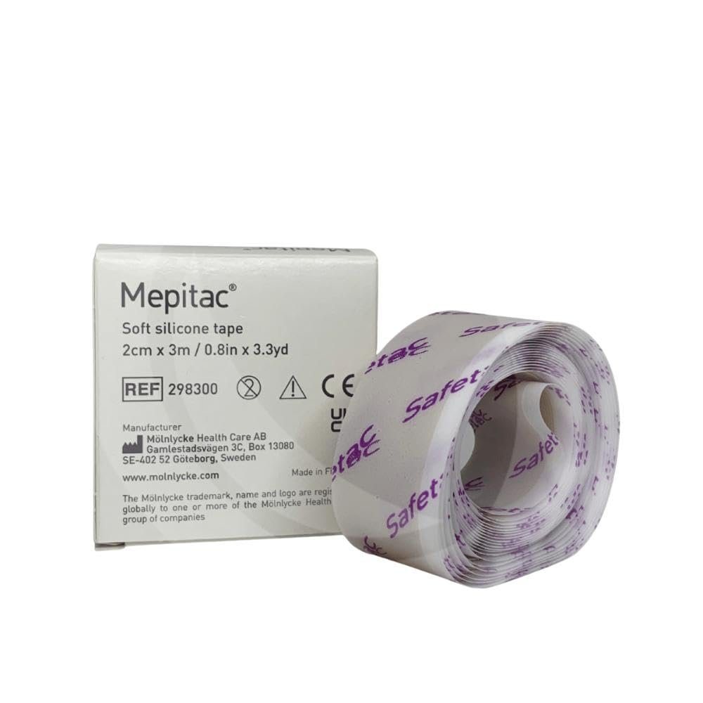 Mepitac 2 x 300 cm or (2cm x 3 m) Roll Non-Sterile by Mlnlycke Health Care GmbH
