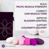 Kegel Exercise System - Pelvic Floor Exercises - Set of 6 Premium Silicone Kegel Exercise Weights & Control with Training Kit for Women: Beginners & Advanced view 2