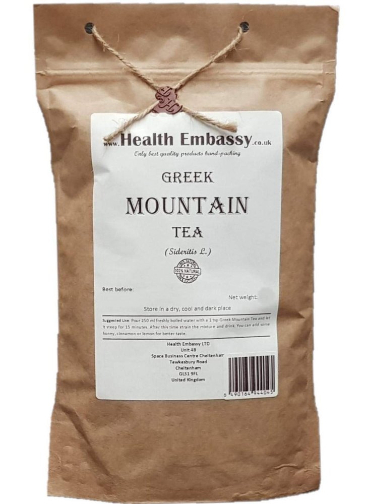 Health Embassy Greek Mountain Tea | Sideritis Scardica | Herbal Tea (50g)