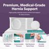 BraceAbility Umbilical Hernia Belt - Abdominal Binder Truss with Compression Pad for Belly Button, Navel, Ventral, Epigastric, Hiatal Hernia Relief, Surgery Brace for Men or Women (L/XL 5" White) view 3