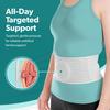 BraceAbility Umbilical Hernia Belt - Abdominal Binder Truss with Compression Pad for Belly Button, Navel, Ventral, Epigastric, Hiatal Hernia Relief, Surgery Brace for Men or Women (L/XL 5" White) view 4