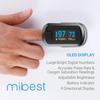 mibest OLED Finger Pulse Oximeter, O2 Meter, Dual Color White/Black view 2