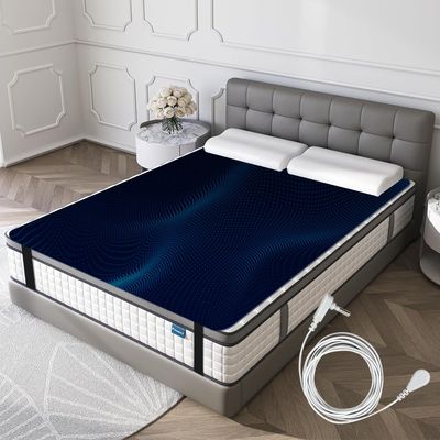 Grounding Mat, Grounding Sleep Mat 54x 71 Perforated Design 100% Conductive Carbon Leatherette Grounding Mats, Fits for Full Size