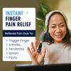 Dr. Frederick's Trigger Finger Splint - 2 ct - HSA/FSA - Index, Middle & Ring Fingers - Padded Brace for Arthritis, Mallet Finger, Tendonitis - Adjustable, Doctor-Developed - Regular Black view 2