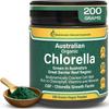 Biogenesis Organic Chlorella Powder  200g | Australian Grown | BioDynamic Cracked Cell Wall | Rich in Chlorophyll, Vitamins & Minerals | Supports Energy & Immunity | Vegan Powder view 1
