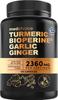 4-in-1 Turmeric and Garlic Supplements with BioPerine  2360mg Turmeric Ginger Root Capsules with Garlic  High Potency Herbal Blend (120 ct) view 1