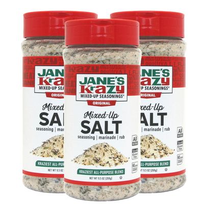 Jane's Krazy Mixed-up Original Salt Blend 9.5 Oz (Pack of 3)