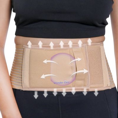 Wonder Care Umbilical Hernia Support Belt for Men and Women, Abdominal Binder Adjustable Truss Support with Compression Pad for Belly Button Hernias, Navel, Ventral and Incisional Hernias, 3XL