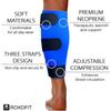 ROXOFIT Calf Brace for Torn Calf Muscle and Shin Splint Pain Relief for Men and Women - Adjustable Neoprene Compression Support Wrap view 3
