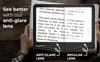 MagniPros 3X Large Ultra Bright LED Page Magnifier- 12 Anti-Glare Dimmable LEDs, Provide More Evenly Lit Viewing Area, Relieve Eye Strain|for Reading Small Prints & Low Vision view 3