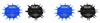 Baseline 2-Point Discrim-A-Gon 2 Disc Set for Sensory Evaluation, Physical Therapy, Rehabilitation, Recovery Professional Evaluation with Plastic Tips 2-Pack (4 Wheels) view 1