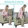 Vive Stand Assist - Mobility Standing Aid Rail for Couch, Chair - Assistance Handle for Patients, Elderly, Seniors and Disabled - Safety Grab Bar for Sitting, Sofa, Home - Adjustable, Portable Device view 2