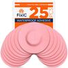 Fixi Adhesive Patches 25 Pack 3 1/2"  Good for Libre 1, 2, 3 & Plus  G7 & Stelo  Guardian  Waterproof Adhesive Patches  Libre Adhesive Covers  Pre-Cut  Best Fixation for Your Sensor! (Pink) view 1
