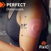 Fixi Adhesive Patches 25 Pack 3 1/2"  Good for Libre 1, 2, 3 & Plus  G7 & Stelo  Guardian  Waterproof Adhesive Patches  Libre Adhesive Covers  Pre-Cut  Best Fixation for Your Sensor! (Pink) view 3