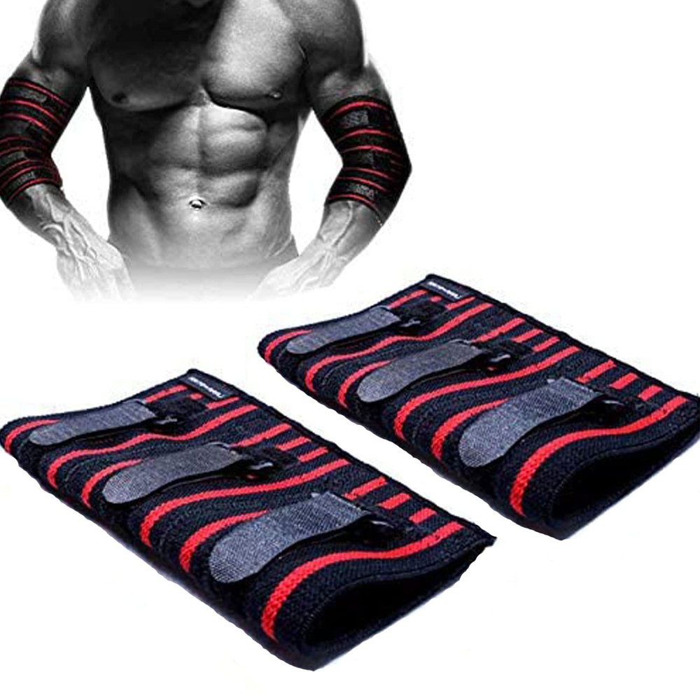 Kangkang Weightlifting Elbow Sleeve, Adjustable Elbow Brace Compression Support, Used For Tendinitis, Golf Elbow Treatment, Arthritis, Weightlifting Bench Press Elbow Pad Protector 1 Pair (XXl)