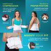 BraceAbility Plus Size 4XL Bariatric Back Brace - XXXXL Big and Tall Lumbar Support Girdle for Obesity Lower Back Pain in Extra Large, Heavy or Overweight Men and Women (Fits 61"-67") view 3