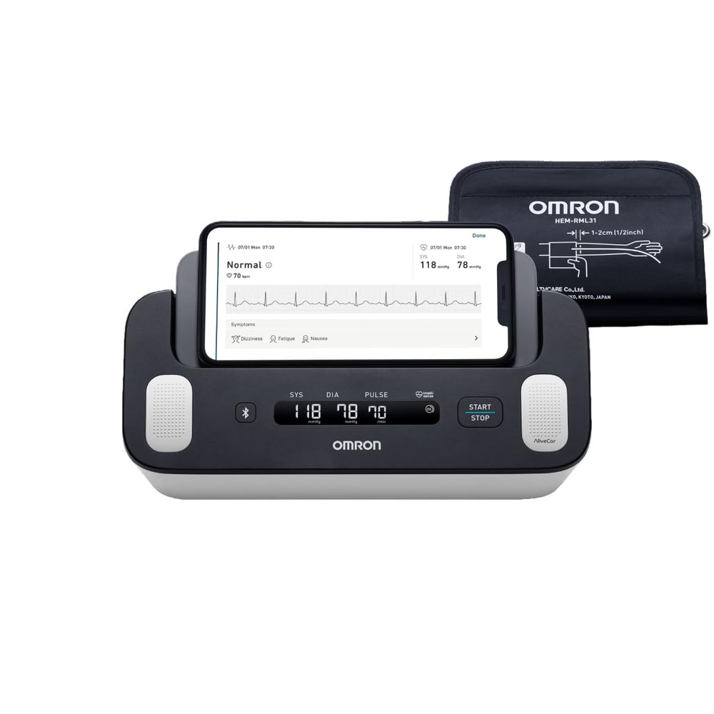 OMRON Complete 2-in-1 Blood Pressure Monitor + EKG for Home Use & Upper Arm Blood Pressure Cuff - #1 Doctor & Pharmacist Recommended Brand - Clinically Validated - Connect App