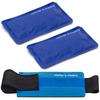 2 Soft Gel Ice Packs for Injuries Reusable with Extra Comfy Adjustable Cold Pack Wrap, Flexible Hot and Cold Compress view 1