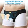 Tenbon Inguinal Hernia Belt for Men & Women - Adjustable Bilateral/Double Inguinal, Groin Hernia Support Truss for Pre & Post Surgery with 2 Removable Pads, Breathable & Discreet Wear Under Clothes (X-Large) view 2