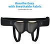 Tenbon Inguinal Hernia Belt for Men & Women - Adjustable Bilateral/Double Inguinal, Groin Hernia Support Truss for Pre & Post Surgery with 2 Removable Pads, Breathable & Discreet Wear Under Clothes (X-Large) view 4