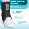 Med Spec ASO Ankle Stabilizer (Medium, Black)  Ankle Brace for Sprained Ankle and Peroneal Tendonitis, Orthopedic Ankle Support for Men, Women, Adults, Teens and Kids, Sports Injury Recovery, 264014 view 2
